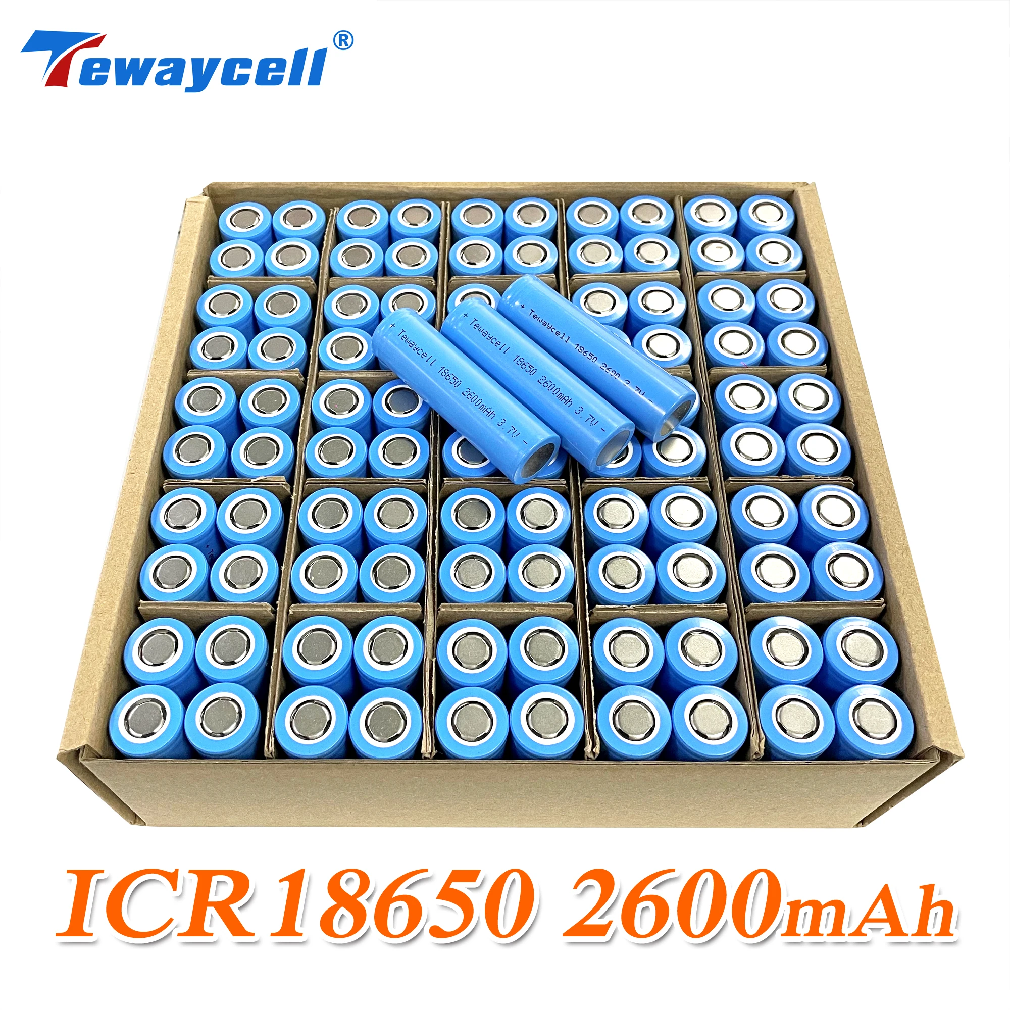 1 szt. Nowe 100% oryginalne baterie litowe 18650 akumulator 2600 mah do baterii latarki (bez PCB)