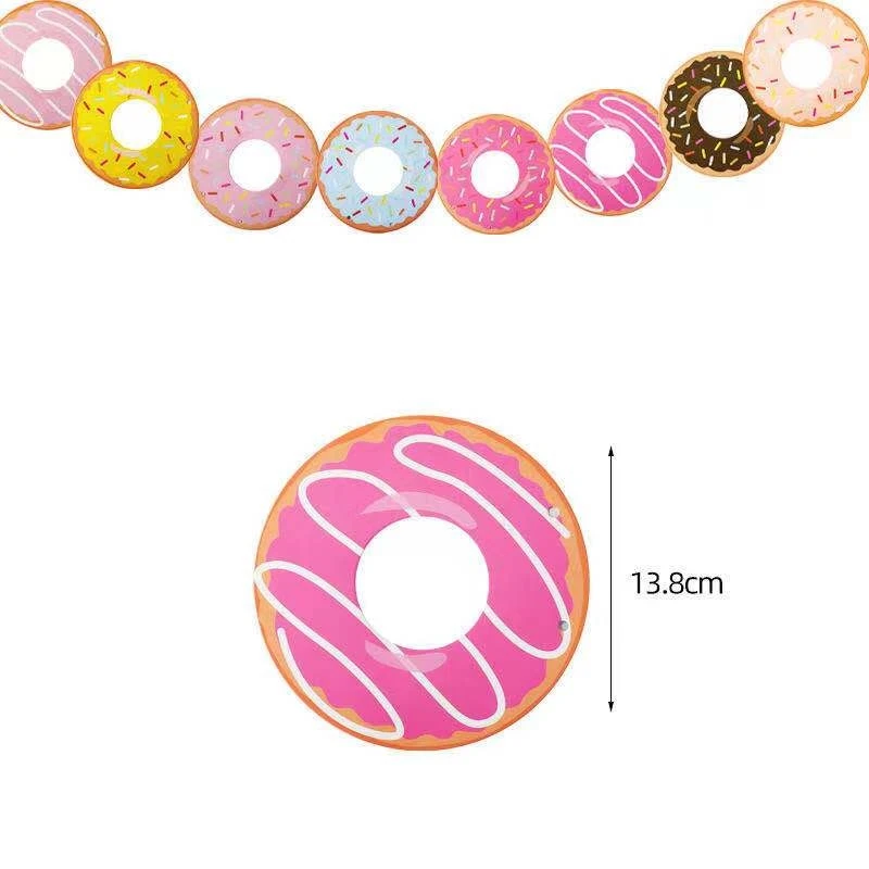 Dessert Series Party Supplies French Fries Burger Ice Cream Donuts Children’s Birthday Baby Bathing Decoration Dessert Series P