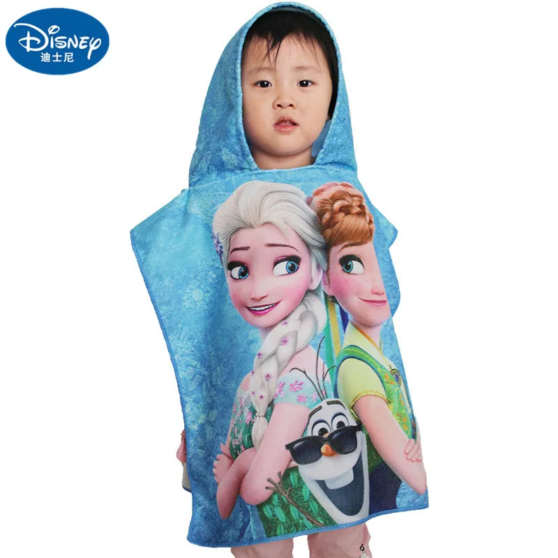 Summer Children Hooded Bath Towel beach towels Minnie Mickey mouse boy girl Cloak Bathrobe Cartoon Bathing beach swimming