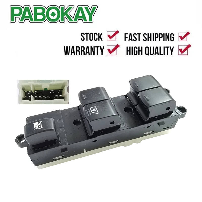 Master Electric Power Window Lifter Switch For Nissan Qashqai J10 2.0 dCi 4WD Navara D40 Vehicles Car QZ 25401JD001 25401BB60B