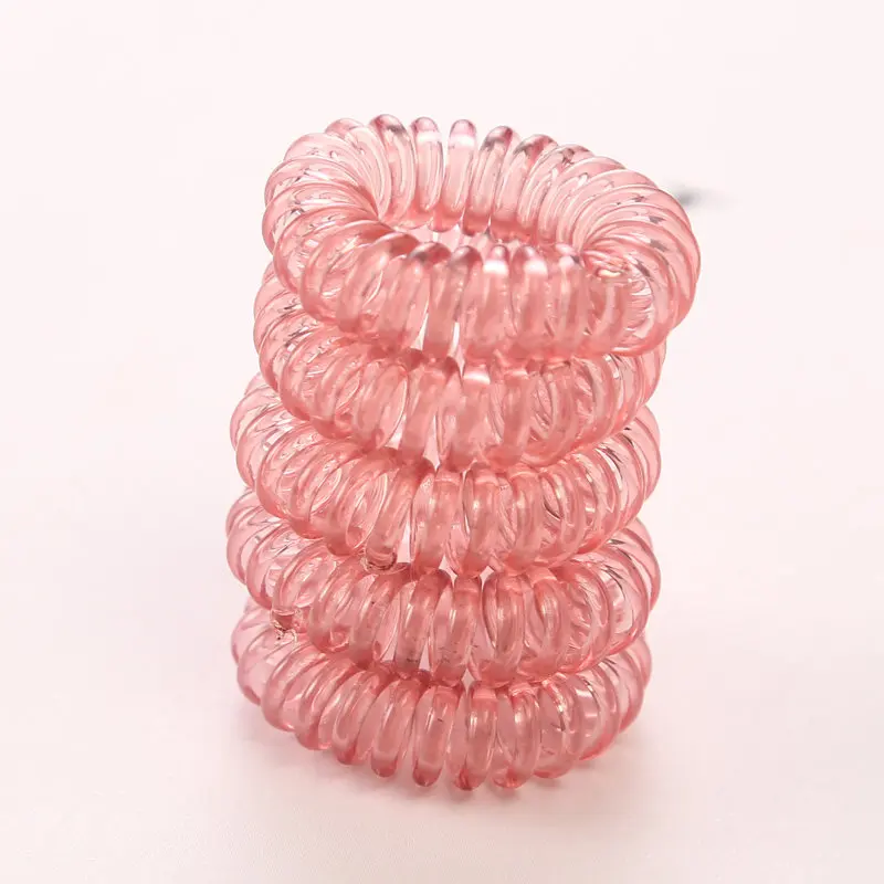 10 pz/lotto 3cm piccole corde per capelli ragazze colore trasparente fasce per capelli elastici Kid coda di cavallo titolare Tie Gum accessori per capelli