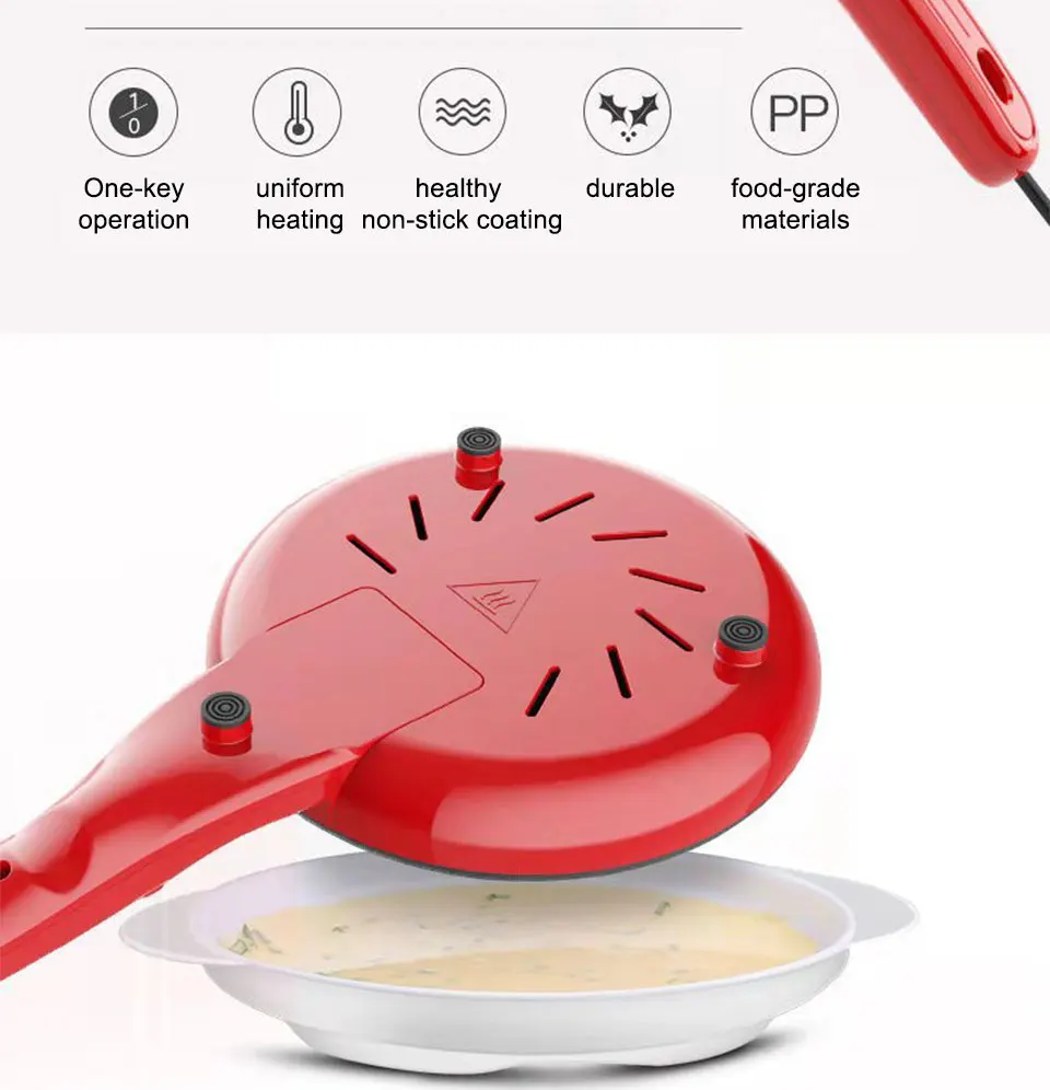 NEW 2026Electric Crepe Maker Pizza Pancake Machine NonStick Griddle Baking Pan Cake Machine Kitchen Appliance Cooking Tools 220V