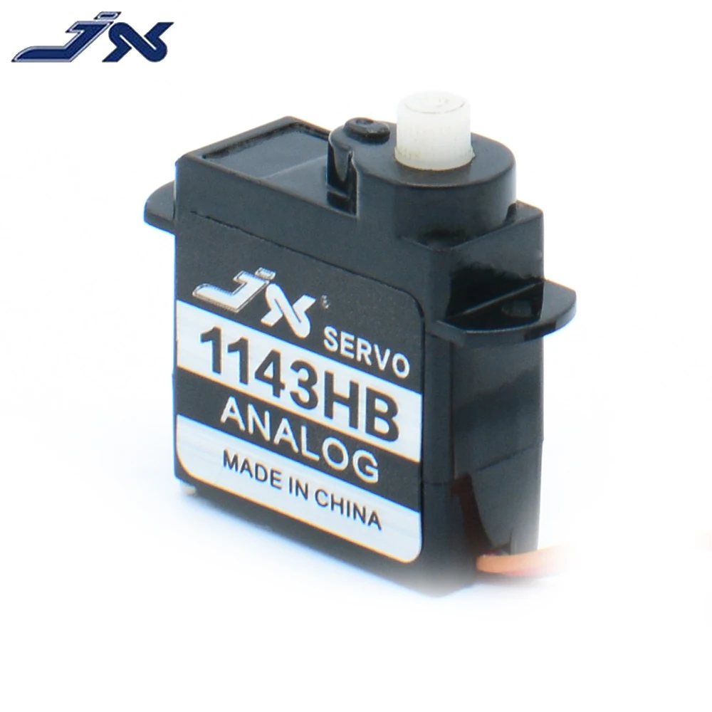 JX PS-1143HB 4.8-6.0V 0.55kg 3.7g Plastic Gear Mini Coreless Analog Servo JR Plug For Fixed-wing Helicopter RC Model