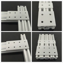 Vertical connecting plate aluminum profile reinforcement  2020/3030/4040/4545/6060/8080/9090 hole one word connector