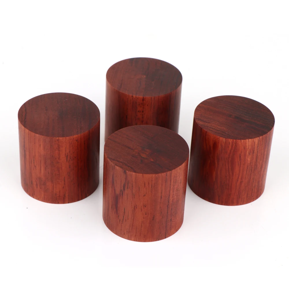 

4PCS Rosewood HiFi Audio Speakers Amplifier Chassis Anti-shock Shock Absorber Foot Feet Pads Vibration Absorption Stands 45*45mm