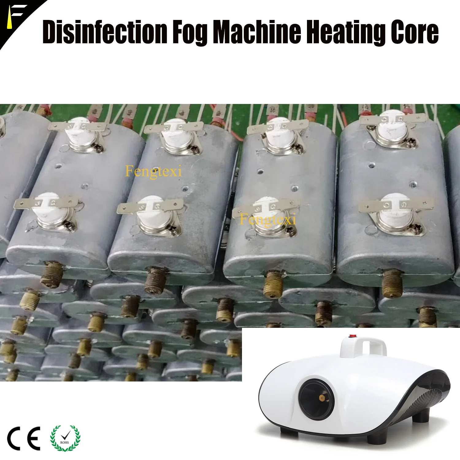 

900W Fog Machine Atomizer Disinfection Machine Heating Core Block 900w Smoke Machine Heater Rod Water Pump Motor Parts Supply