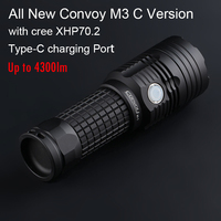 Most Powerful Led Flashlight Convoy M3 C with Cree XHP70.2 Lanterna Torch Flash Light 26650 Camping Hunting Latarka Work Light