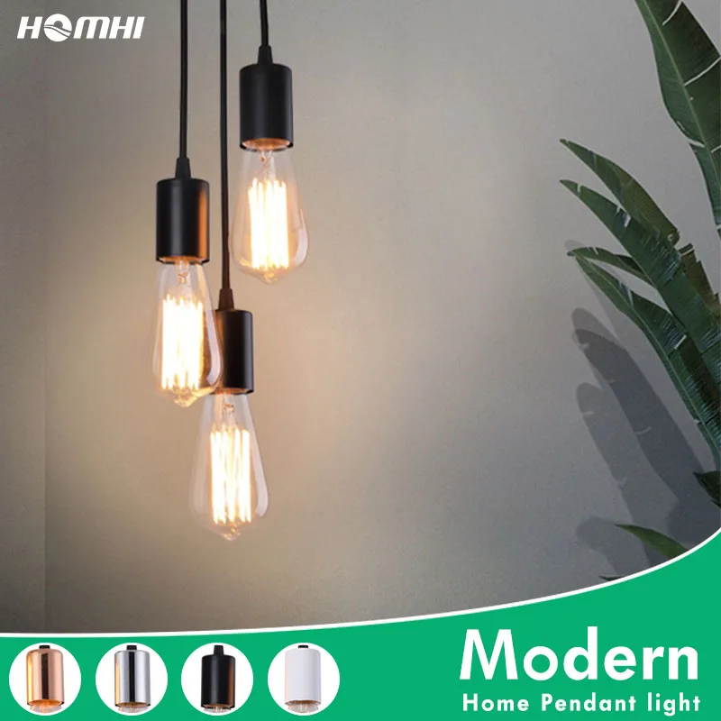 Homhi Rustic Decorative Lamps For The Living Room Pendant Lighting Modern Hanging Glass Bulbs Minimalist Chandelier HPD-53C