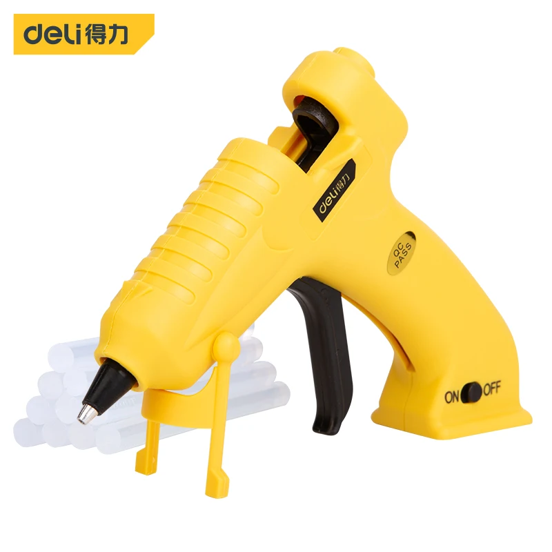 

Deli DL5045 Lithium Battery Hot Melt Glue Gun Electrical Household Tool DIY Tools Ceramic Chip Aluminum Alloy Outlet Glue