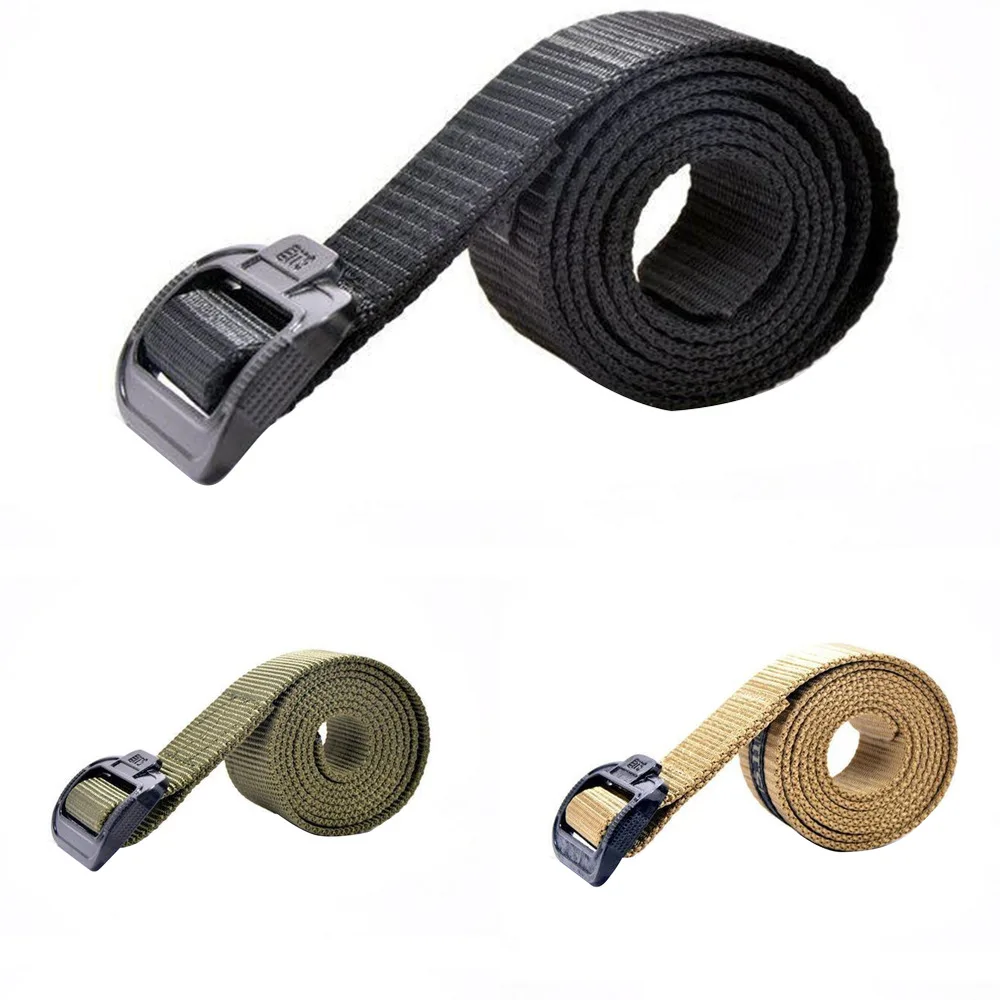 Military Men Tactical Belt Accessories Nylon Fabric Adjustable Daily Lightweight Outdoor Indoor Front Buckle WaistBelt