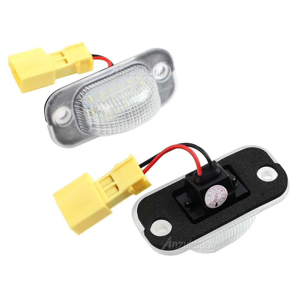 2 Stuks Wit Led Nummerplaat Licht Nummerplaat Lamp Voor Vw Golf 2 1983-1992 Voor Jetta 2 1984-1991 Voor Stoel Toledo I 1991-1999