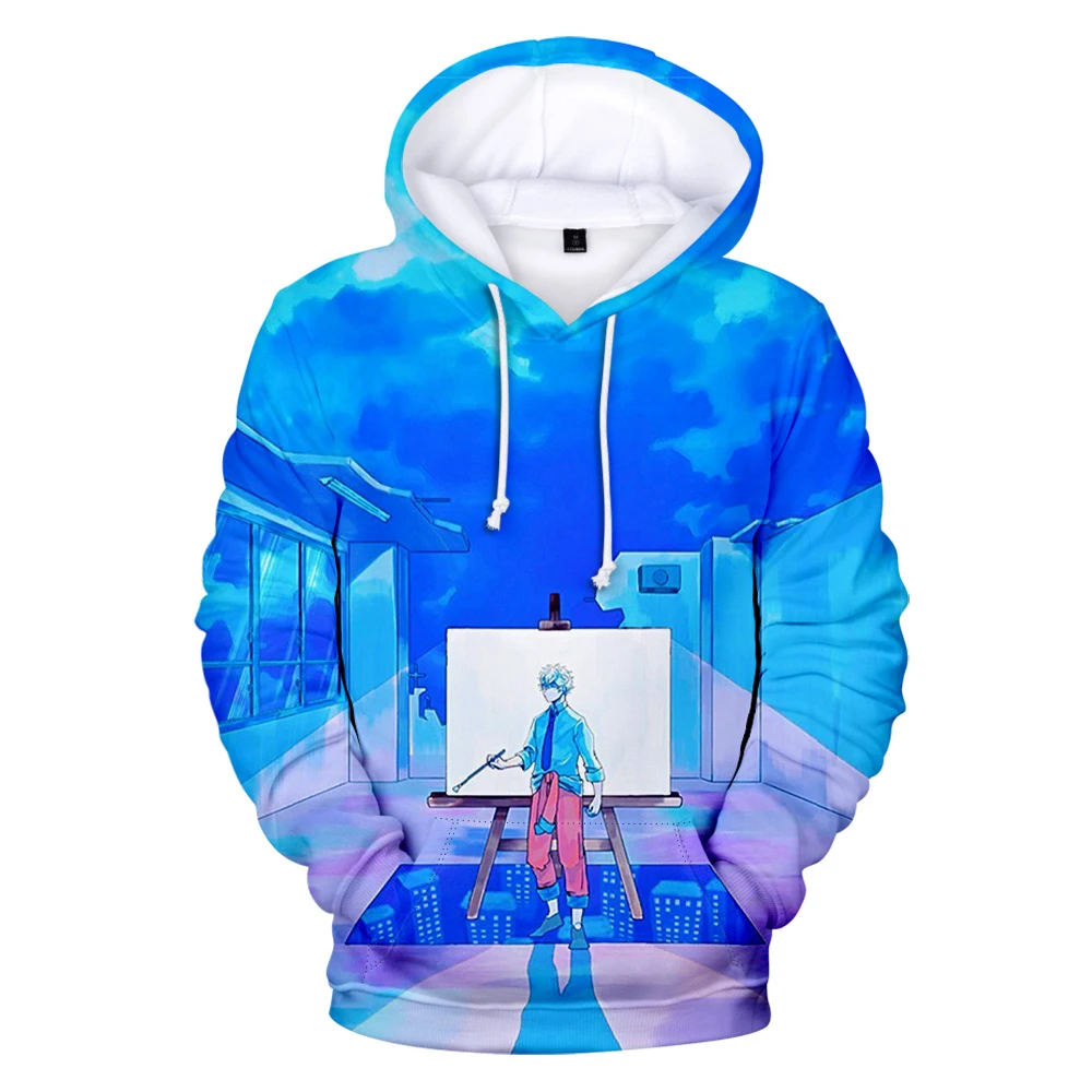 2021 Manga Blue Period Hoodie 3D Long Sleeve Women Men Sweatshirt Unisex Harajuku Streetwear Japanese Anime Clothes