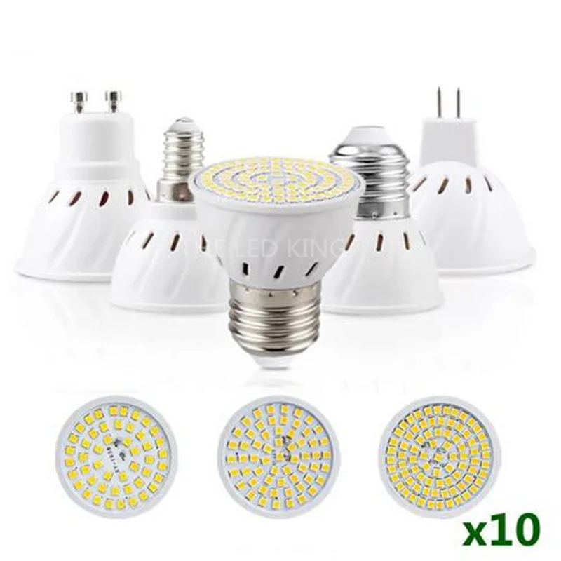 6X 슈퍼 밝은 GU10/GU5.3/E27/MR16 2835SMD 9W 12W 15W LED 전구 램프 220V 스포트 라이트 따뜻한 화이트/차가운 백색 led 빛