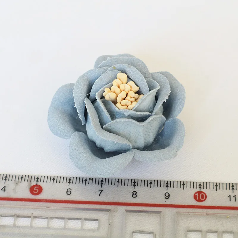 10 teile/satz mischen Stoff Blumen Simulation Blumen kopf Dekoration Blumen für DIY Zubehör – Detail 9