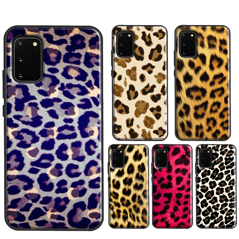 Leopard Pattern Animal Colorful Fundas For Samsung Galaxy S21 Ultra S22 S20 FE S8 S9 S10 Note 10 Plus Note 20 Ultra Case