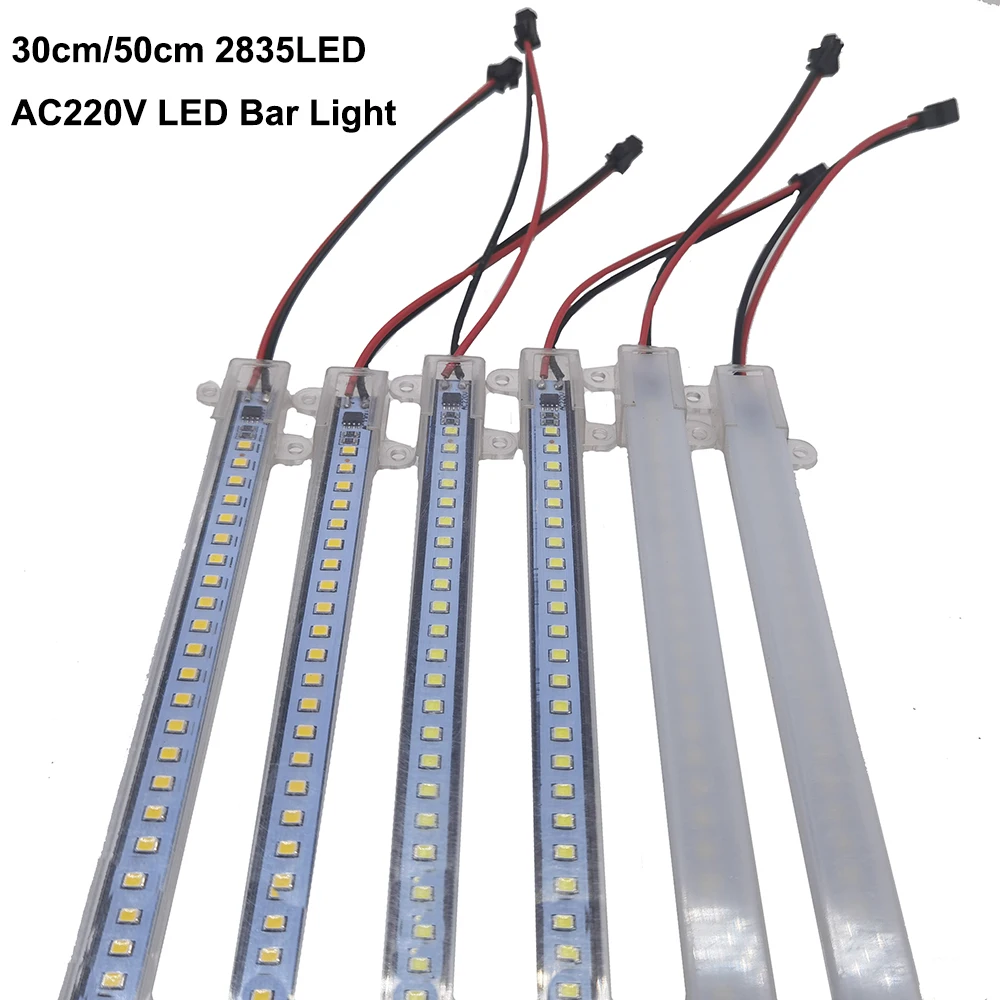 5pcs 10pcs LED Bar Light AC220V High Brightness 8W 50cm 30cm 72LEDs 2835 LED Rigid Strip Energy Saving LED Fluorescent Tubes .