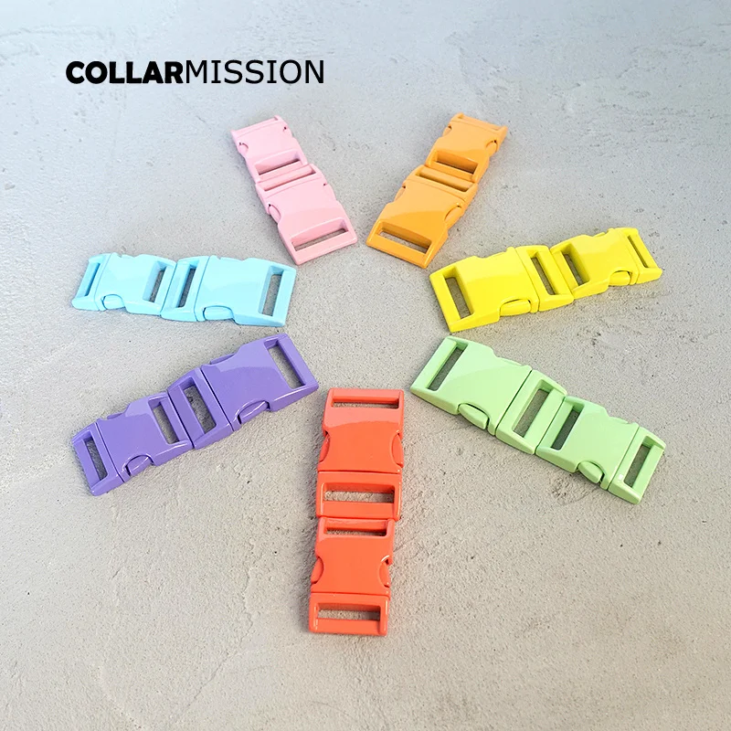 10pcs/lot spray paint metal clasp quick side release for 20mm and 25mm Webbing diy dog collar accessory buckle 7 colours