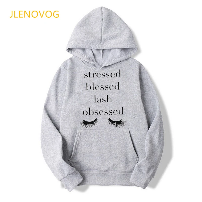 Todo lo que necesitas es amor/letras de pestañas sudaderas con capucha estampadas Mujer Kawaii pestañas Sudadera Mujer Otoño Invierno Sudadera gruesa Top