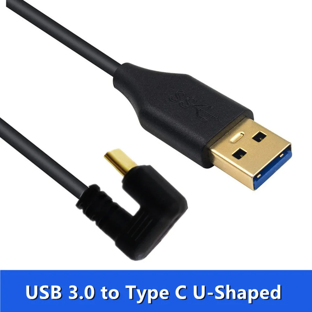 USB C To USB 3.0 Camera Cable,USB Type C Cable 3A Fast Charging Cable, 180 Degree U Shape USB Type C Cable For USB C Charger