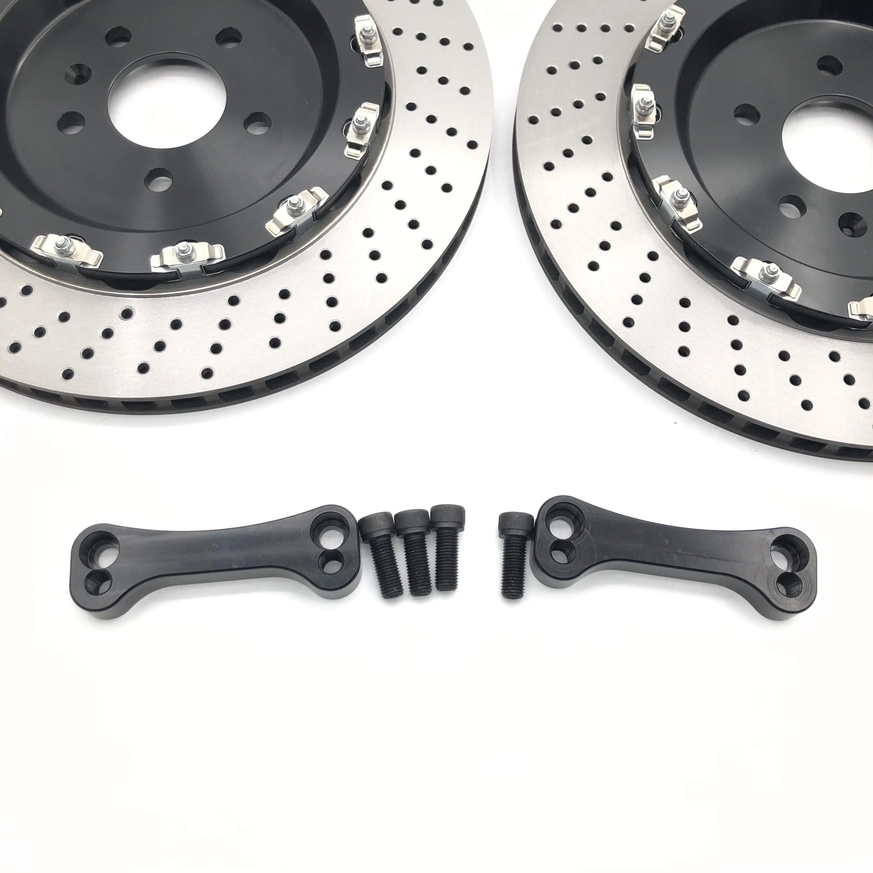 High Performance Racing  Car Drilled Brake Rear Enlarged Disc with center cap FOR BMW-E90/audi-Q5 17-20inch