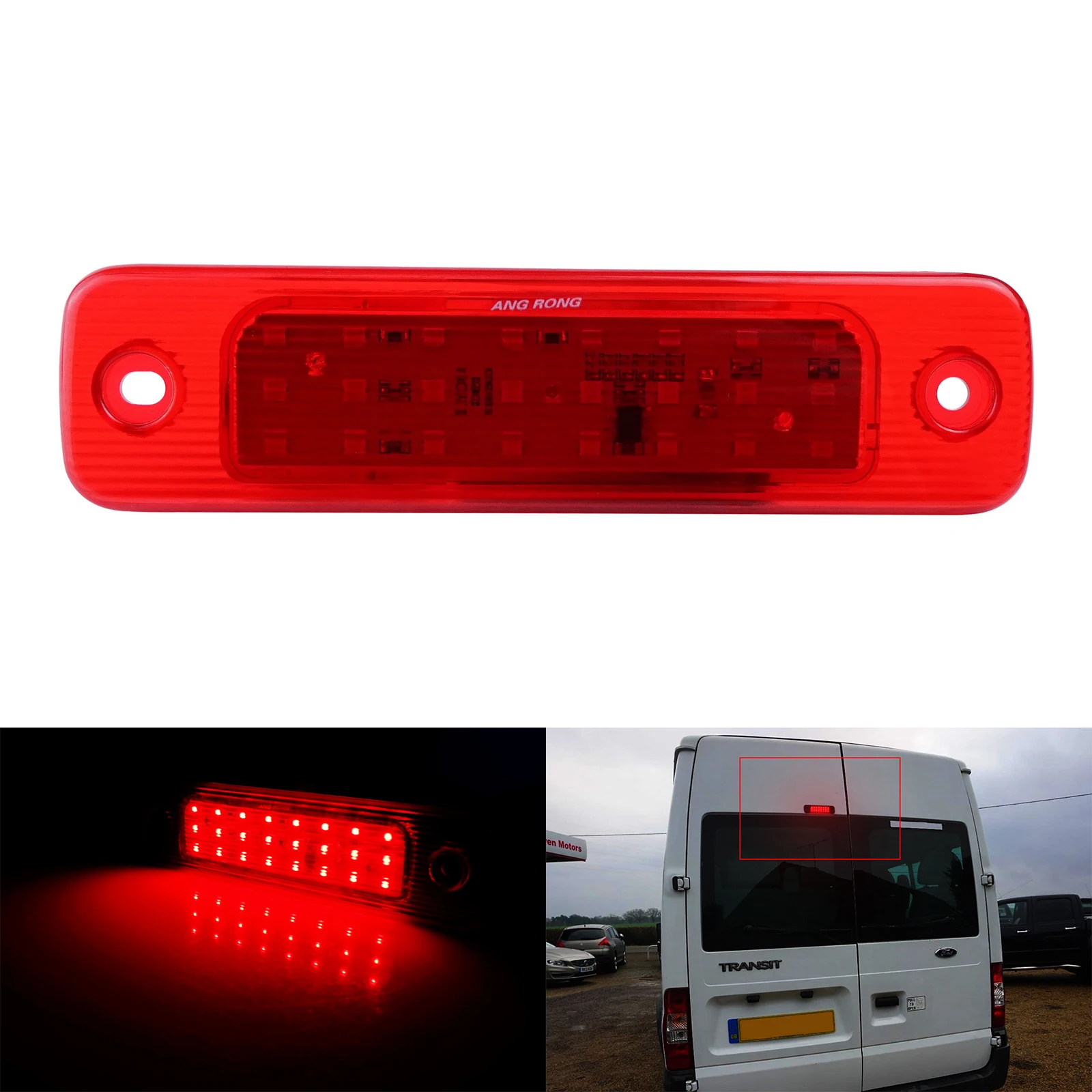 

ANGRONG LED Third Rear High Level Brake Stop Light Fit For Ford Transit MK7 Tourneo 06-14