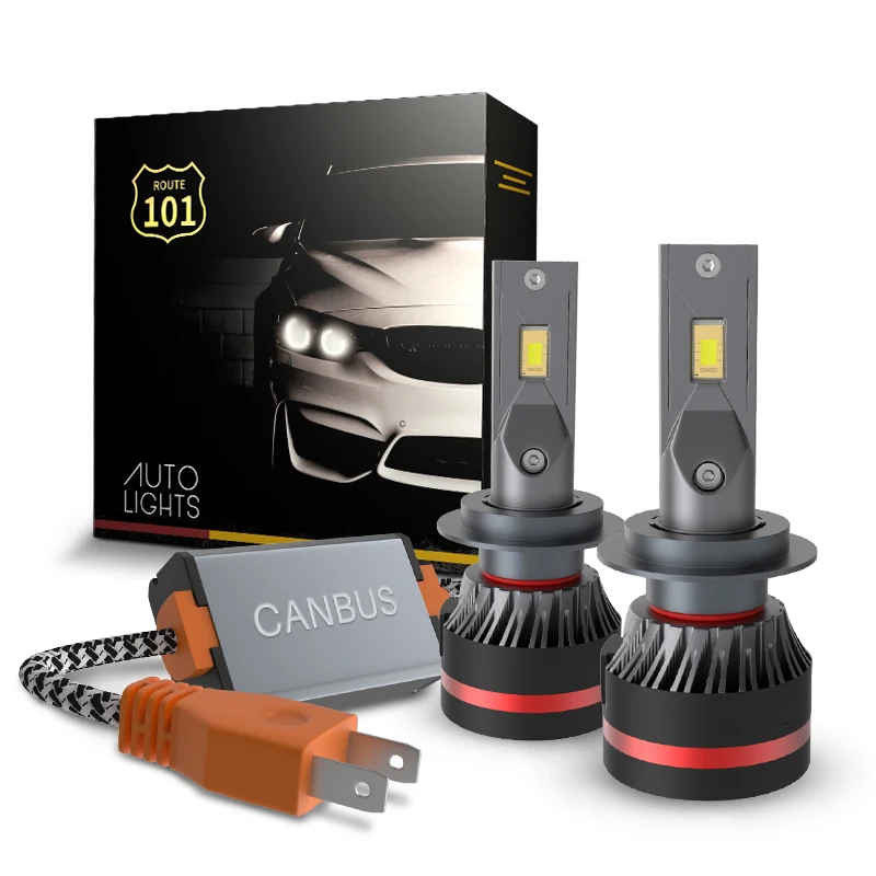 

Route101 H7 LED Canbus Headlight Bulb 6000K Anti Error Conversion Kit for Auto 12v-24v Car Light Lamp