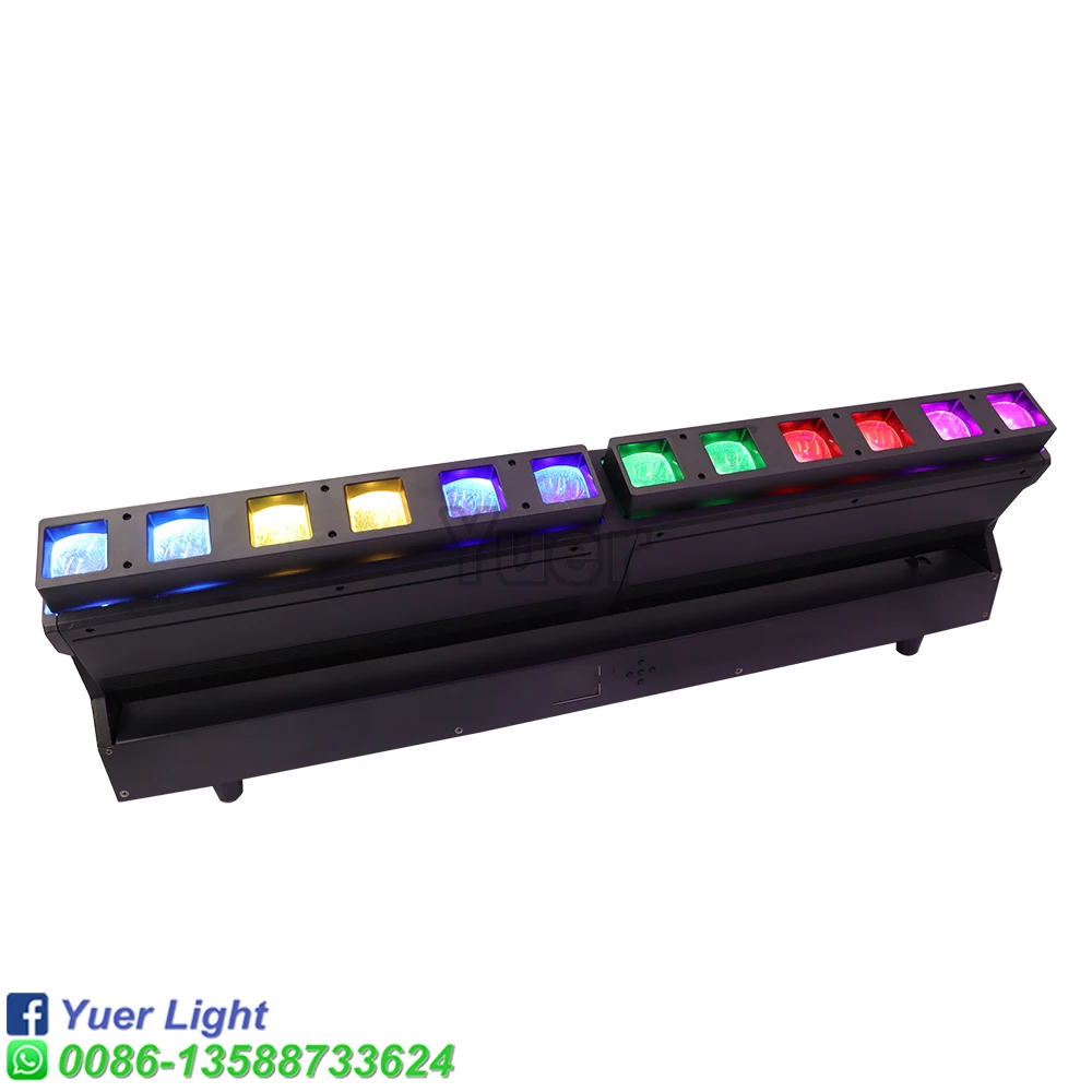 NEW 12X40W RGBW 4IN1 LED Zoom Strobe Dyeing Beam Effect Light For DJ Disco Stage Party Indoor Outdoor Dance Floor Musci Bar Club