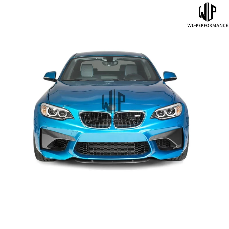 High Quality Carbon Fiber Air Vents Front Tuyere Cover Front Bumper Side Trim Car Styling for Bmw F87 M2 Body Kit 15-up