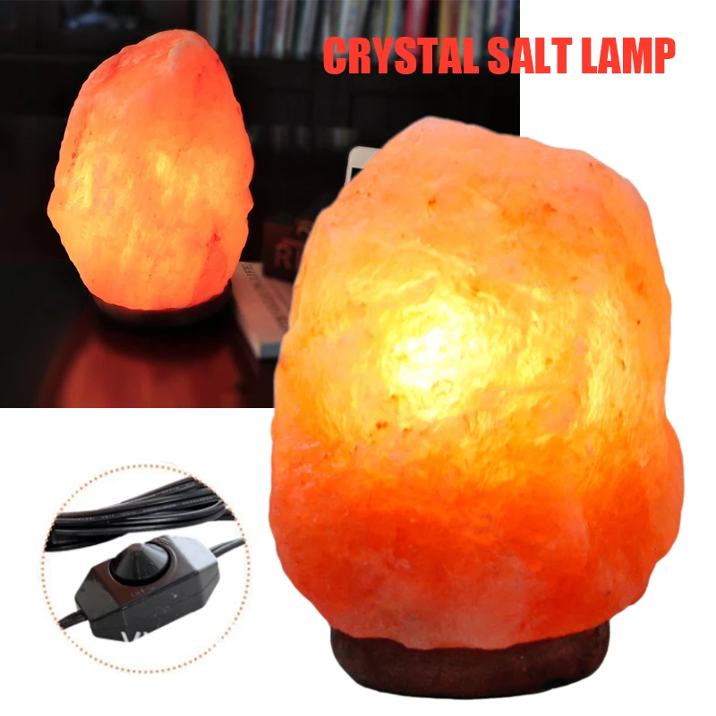 Himalayan Natural Ionic Rock Crystal Salt Night Lamp 1-2kg 5-6inch