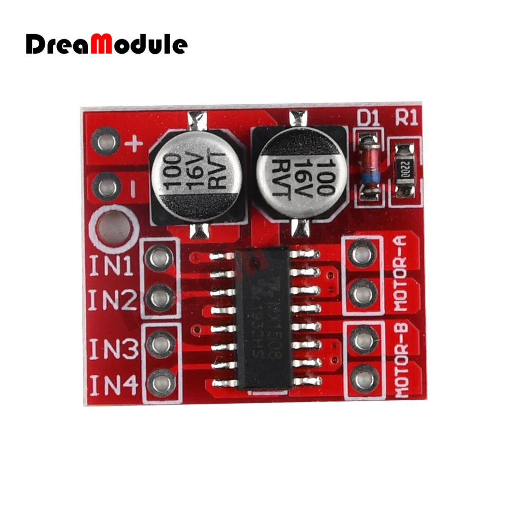 L298N L9110 L298 1.5A 2.5A 2 Way DC Motor Driver Drive Board Module PWM Speed Dual H-Bridge Stepper Low on-resistance MOS Switch