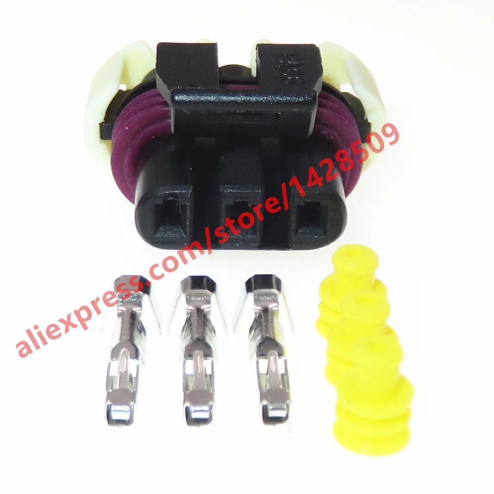 1 Set 3 Pin Auto Wire Connector 1.5 Series 12059595 Car Waterproof Electric Socket Bearing Position Sensor Plug