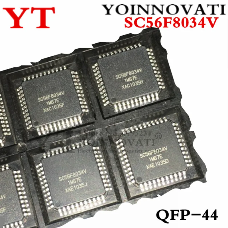 5pcs/lot SC56F8034V SC56F8034 8034 TQFP44 IC