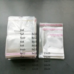 500pcs Cello Bags Self Sealing Clear Transparent Opp Bags Self Adhesive Small Plastic Bag for Jewelry Pouch Gifts Packing Bag