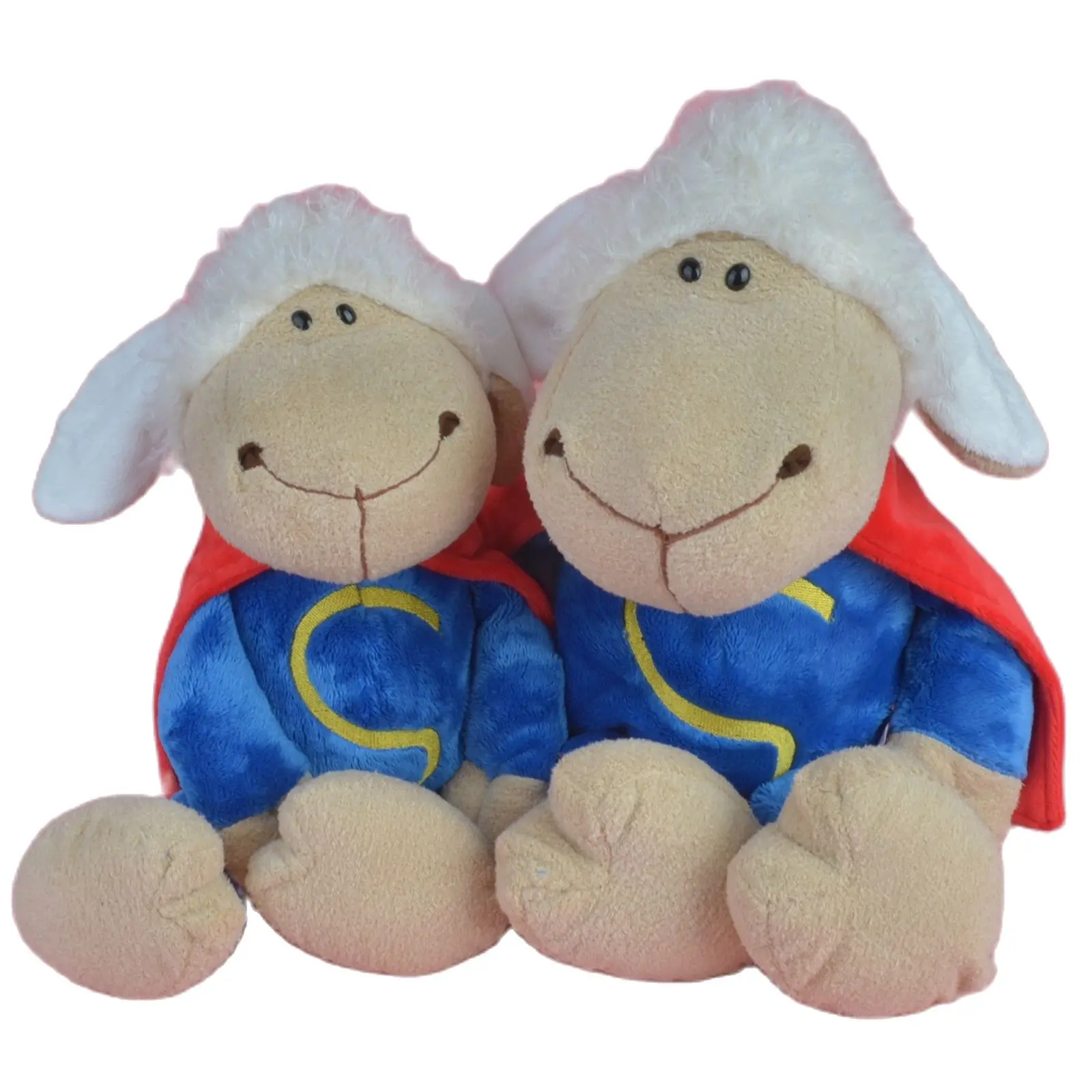 35-45cm Blue Cloth Sheep Stuffed Plush Toy Soft Doll Animals Lamb Girls Baby Kids Birthday Gift