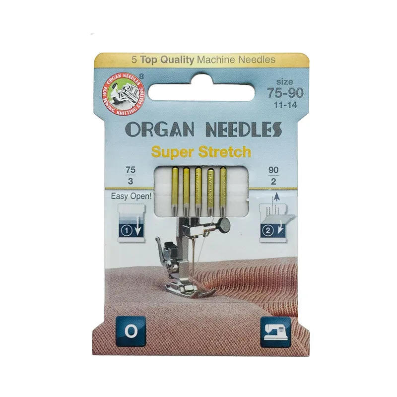 5PC Top Quality Organ Needles Household Sewing Machine Needles Stretch For Knitted Fabrics And Elastic Fabric  5BB5934