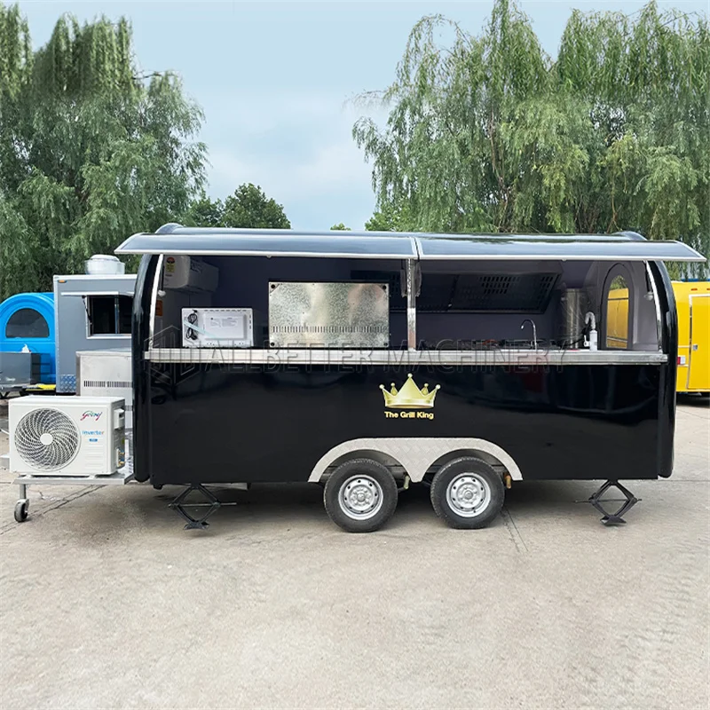 Allbetter USA Approved Concession Coffee Food Trailer Hot Dog Food Carts with Full Kitchen Mobile Ice Cream Food Truck Trailer