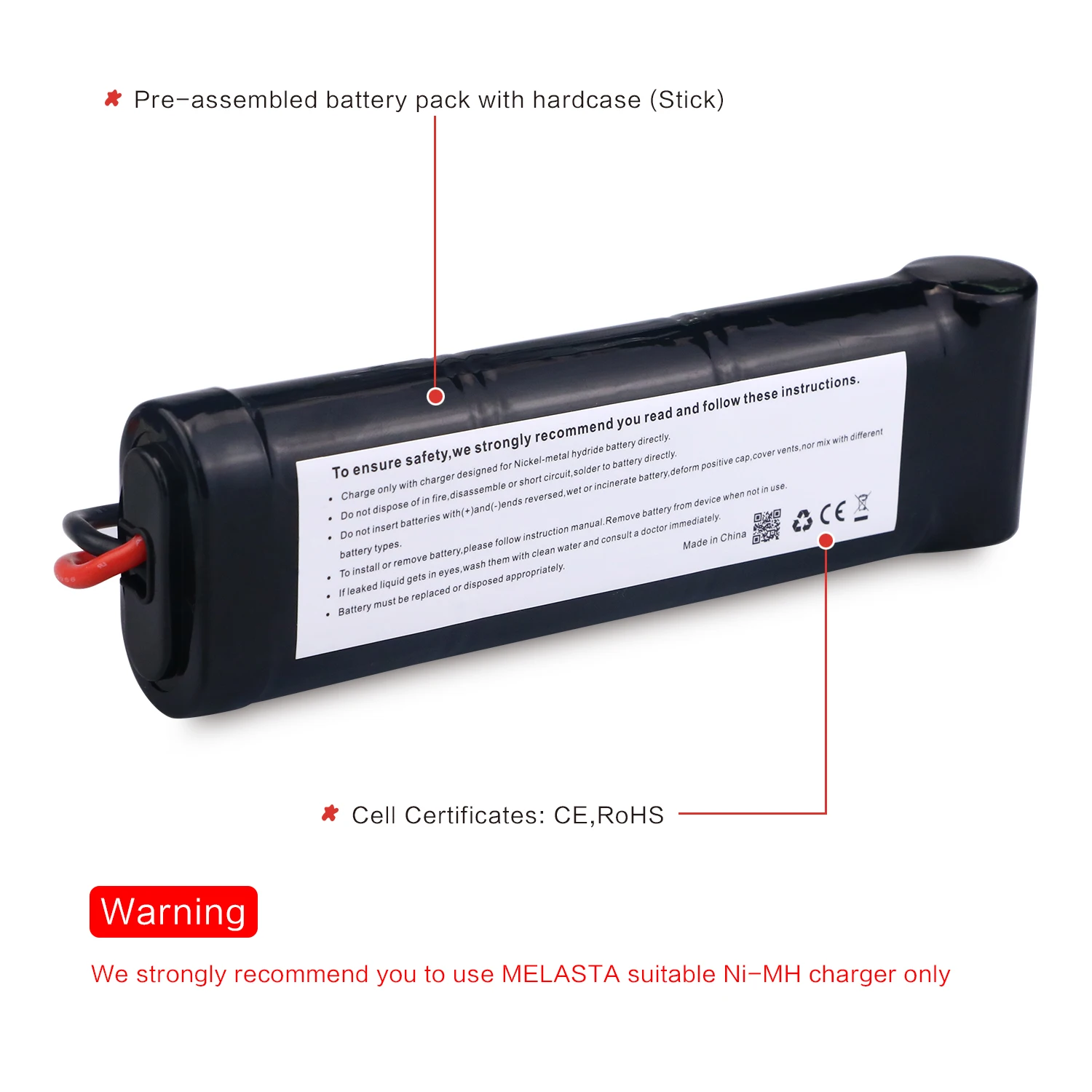 Melasta-batería NiMH de 8,4 V y 4200mAh, paquete plano de 7 celdas con enchufe de descarga Traxxas para coches de carreras RC, juguetes pasatiempos