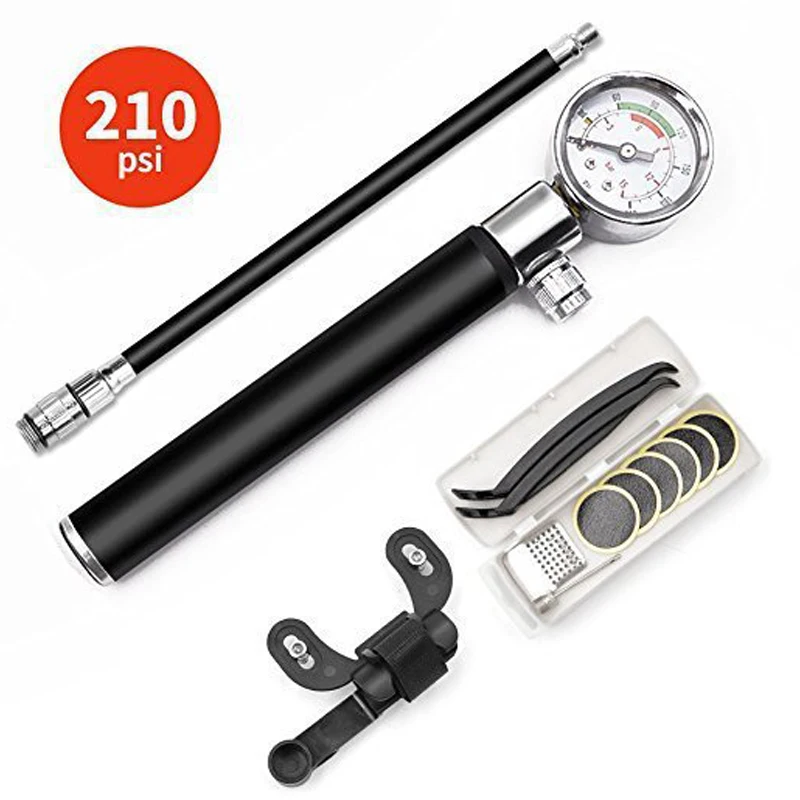 Portable High Pressure Bicycle Pump MTB Road Cycling Tire Inflator Football Basketball Pump Bike Repair Manual Inflator