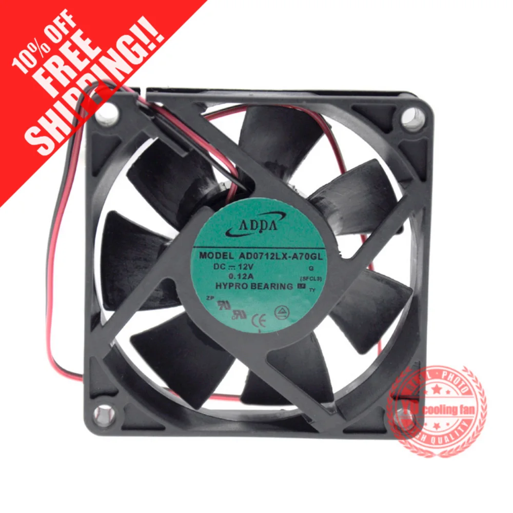 

NEW ADDA AD0712LX-A70GL 7025 DC12V 0.12A 7CMCM cooling fan