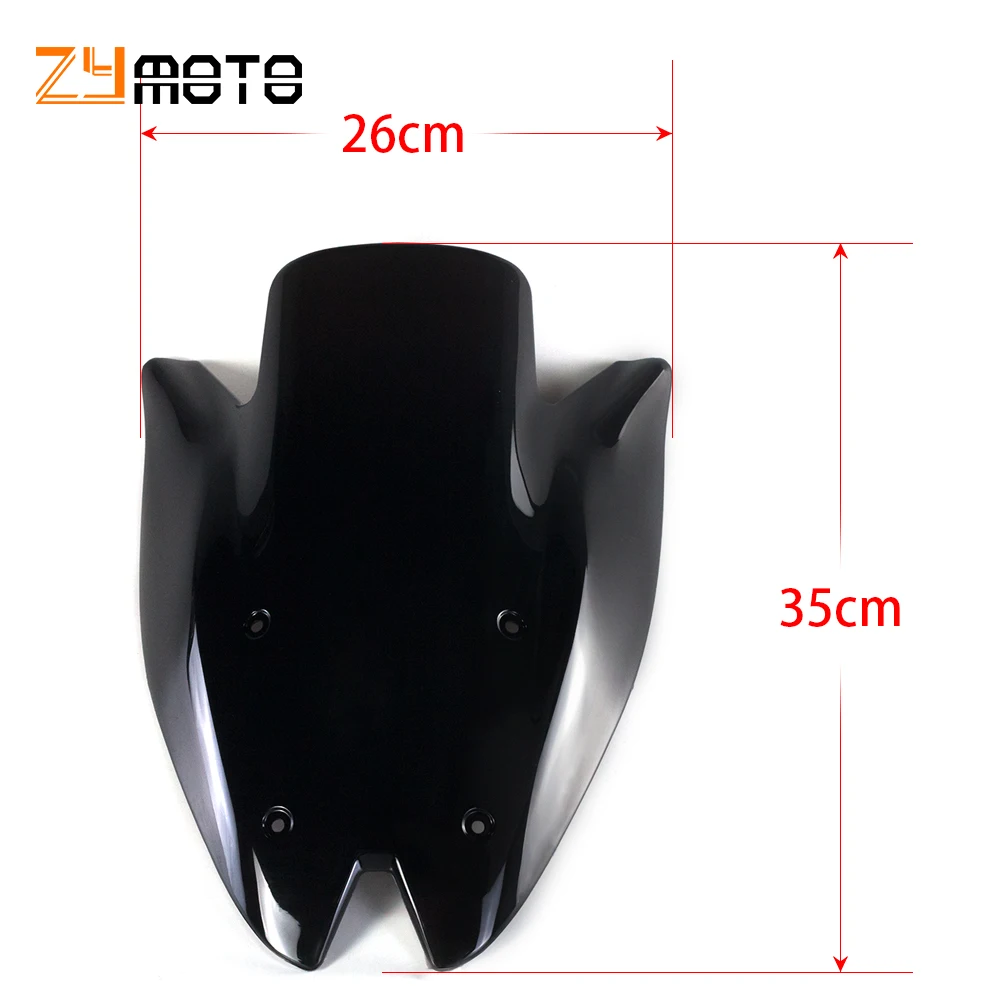 Windshield Windscreen Double Bubble Deflectors Black Clear color for Kawasaki Z1000 2010 2011 2012 2013 Z 1000