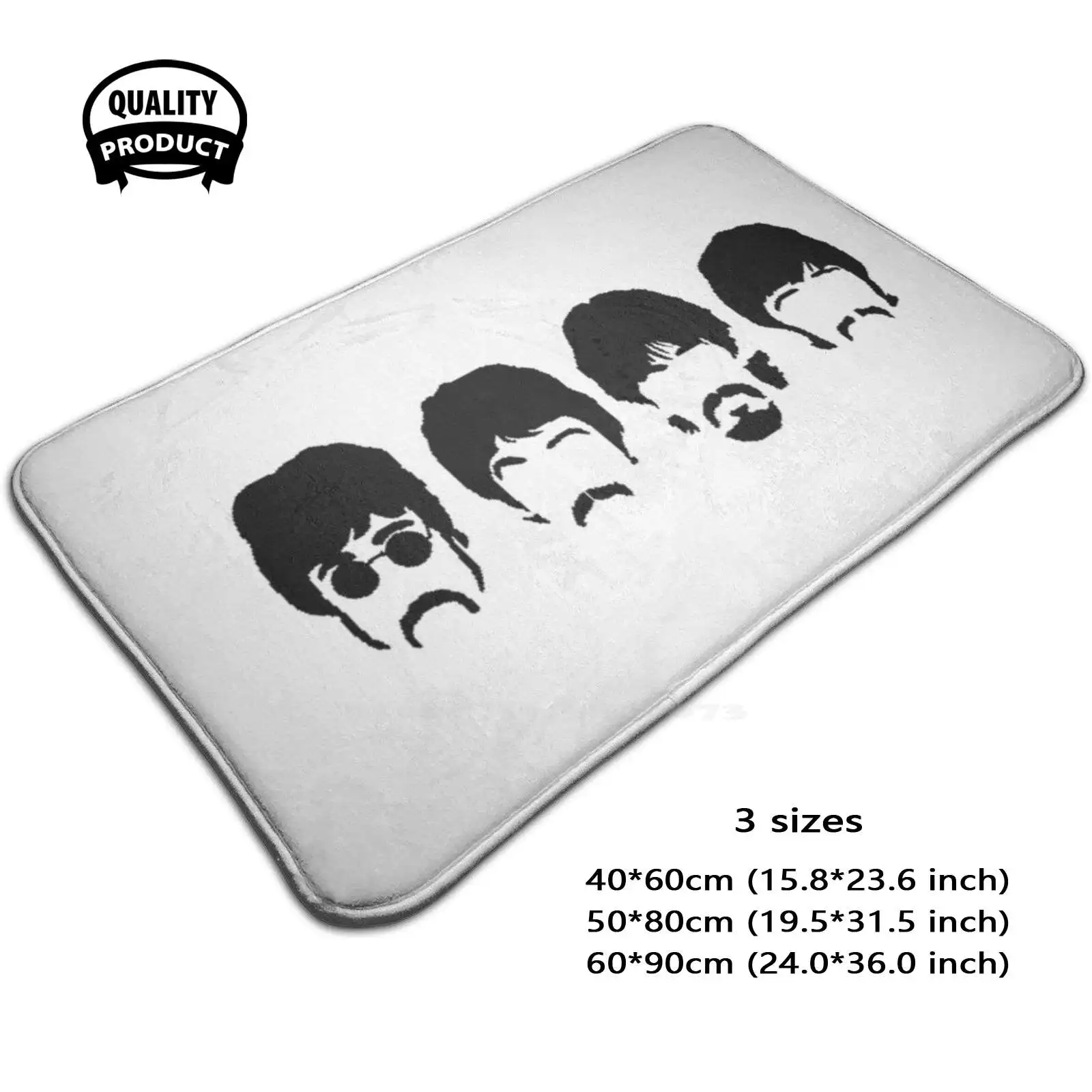 Soft Cushion Home Carpet Door Mat Car Rug Silhouette Music Artist Icon Abby Road Albumen Band Jack Oc 60S The