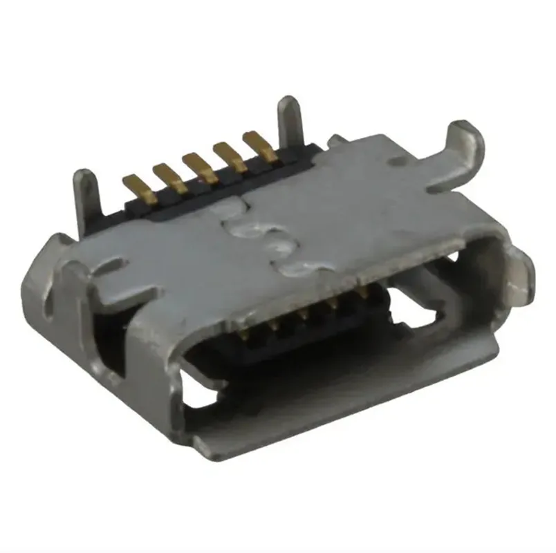 10pcs/Lot 47589-0001 CONN RCPT MICRO USB AB 5P SMD RA 0475890001 SB - micro AB Receptacle Connector 5 Position Through Hole
