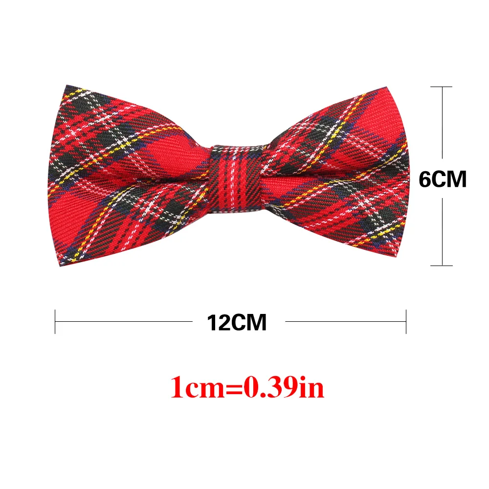 New Men Plaid Bowtie England Style Bow ties For Men Women Adjustable Boys Girls Bow Tie For Wedding Casual Cotton Suits Bowties