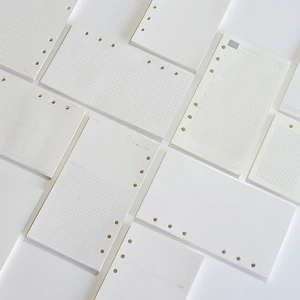 A5 A6 A7 Planificateur de papier d’impression sans bois Pages intérieures pour Filofax Creative Office Cahier de remplissage spiralé Reliant page intérieure 10 meilleurs papiers de recharge A6 en vente - No 10