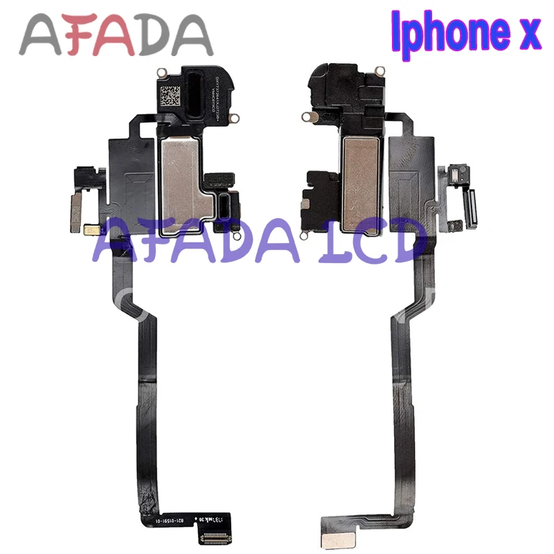 Original Ear Earpiece Flex For iPhone X Xs Max XR Proximity Light Sensor Sound Earphone Speaker Flex Cable Sensor Sound Replacem