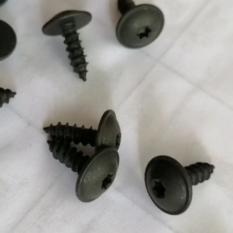 10Pcs Vehicle Mudguard Cover Screw Self-tapping Screw Metal Fasteners for Golf for Passat N90974701