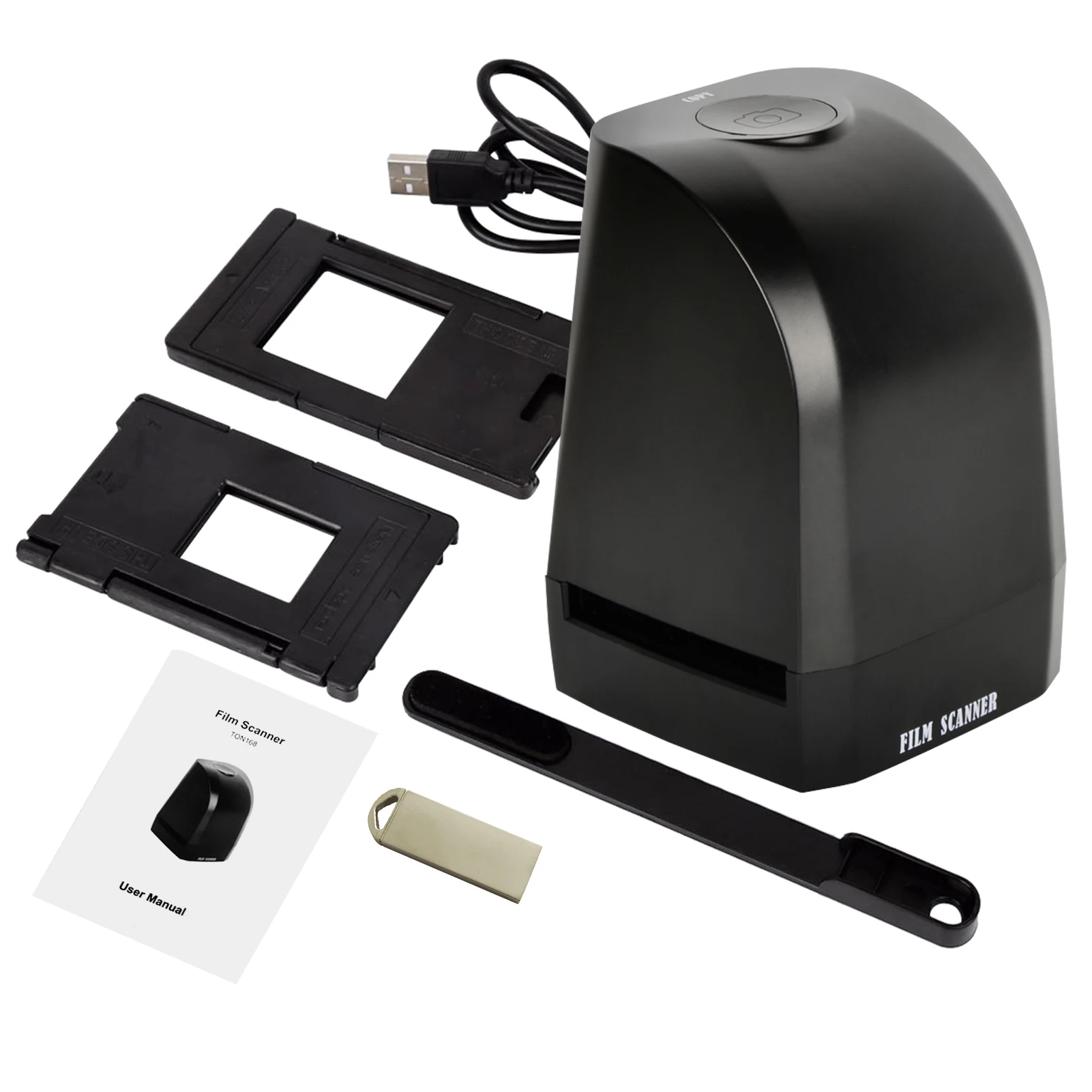 135 Film Slide Scanner Converter Portable Negative Film Scanner 8 Megapixel CMOS Convert 35mm/135mm Slides & Negatives to JPEG