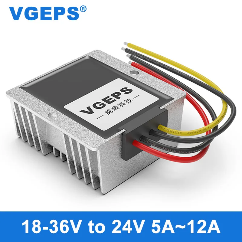 24V to 24V car power converter 18-36V to 24V DC voltage stabilizer DC-DC transformer module waterproof