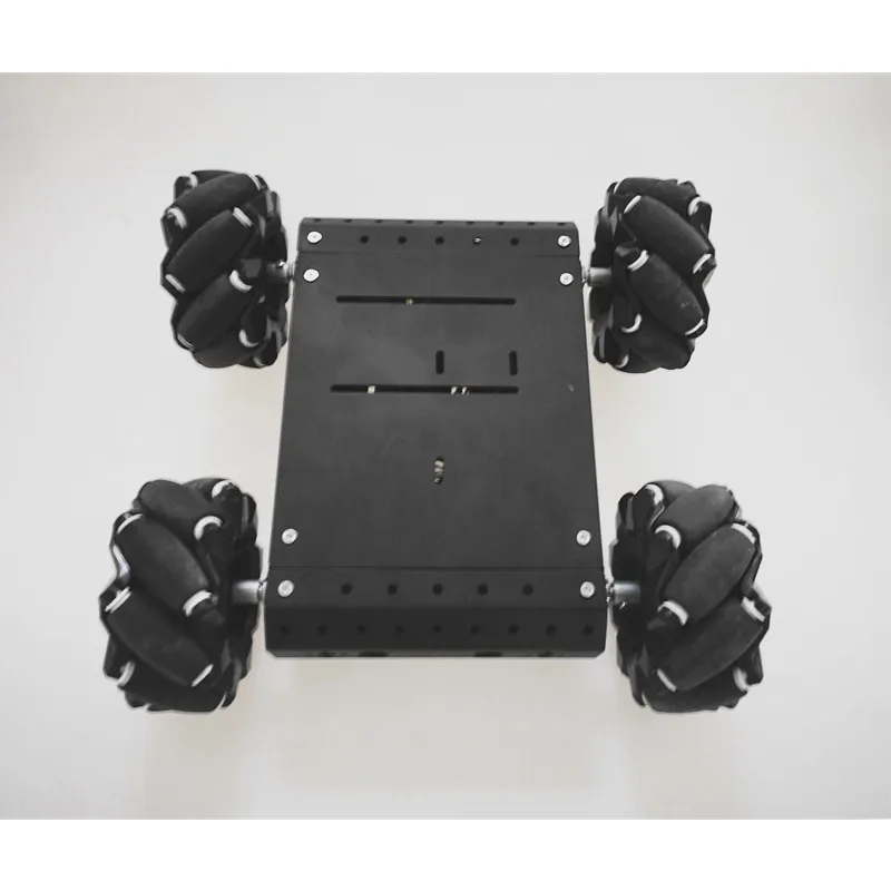 96 ミリメートルメカナムホイール車のシャーシキット 4WD RC 金属ロボットモデルシャーシアルミ合金 ROS ロボット DIY キット AGV シャーシドリフト