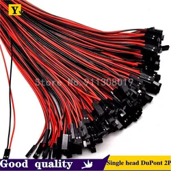 5PCS 60CM Single head Dupont Line Dupont connector plug with cable jumper wire 2.54MM PITCH  2 Pin Dupont Line